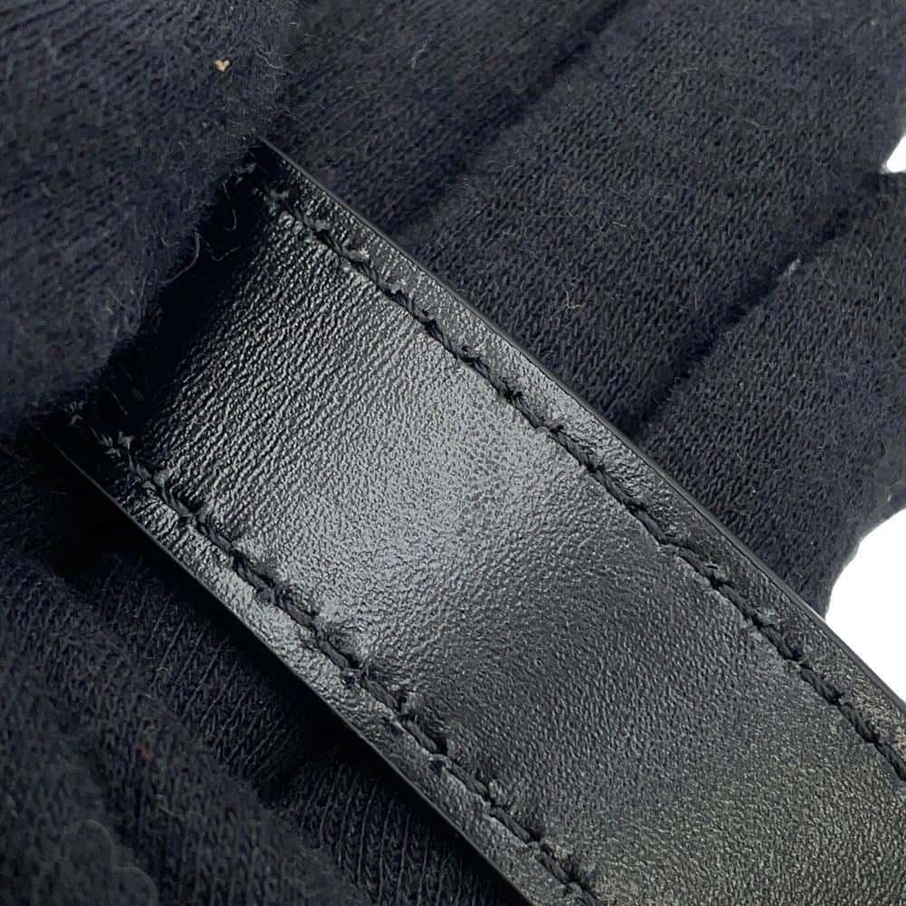 Celine Triomphe Messenger Shoulder Bag Leather Black - Picture 10 of 12